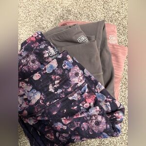 Athleta girl leggings (3 pair)